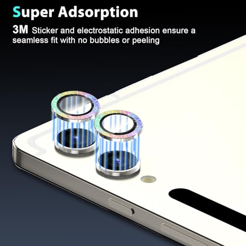 Zeking 2 Set for Samsung Galaxy Tab S10 FE Camera Lens Protector - color: GlitterColor