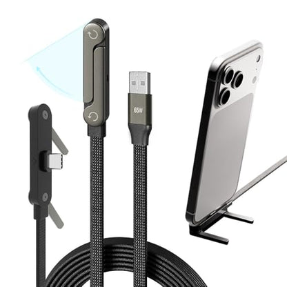 NKV USB A to USB C Invisible Stand Charging Cable - style: USB A-Type C