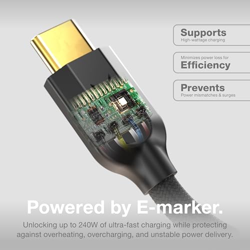 NOCO XGrid XC1: 240W USB-C to USB-C Cable with 3-Foot Durable Design