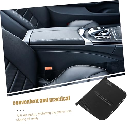 Charging Phone Pad for Skid Silicone Mat for Center Console Upgraded Design for Secure Charging and Interior Aesthetics Black