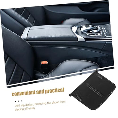 Charging Phone Pad for Skid Silicone Mat for Center Console Upgraded Design for Secure Charging and Interior Aesthetics Black