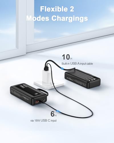 Portable Charger 27000mAh 30W Fast Charging Power Bank - color: Black, size: 27000Mah