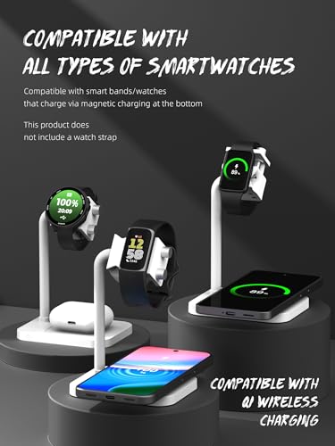 2-in-1 Universal Wireless Charging Dock - color: White Wireless Charging Dock