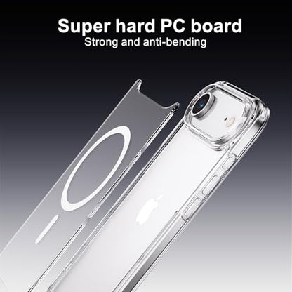 PAUL B for 2025 iPhone 17 Air Case (Compatible with MagSafe) Military Grade Drop Protection(Drop Tested up to 13FT) Anti Yellowing|Magnetic Rugged Shockproof Phone Cover (Clear, iPhone 17 Air) - color: Clear, size: iPhone 17 Air
