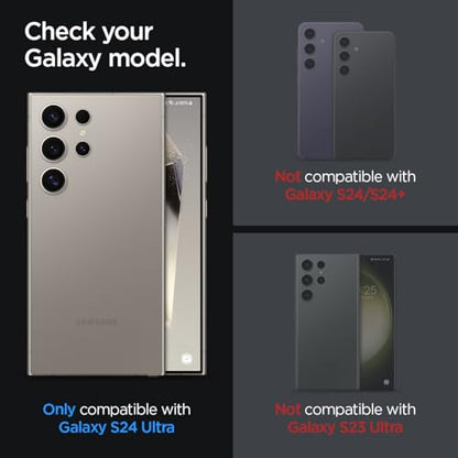 Spigen Camera Lens Protector for Galaxy S24 Ultra - Titanium Black [2 Pack] - color: Titanium Black