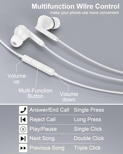 Earbuds Wired for iPhone 18 17e 17 Pro Max 17Pro Air Pods 16e 16 Plus USB C