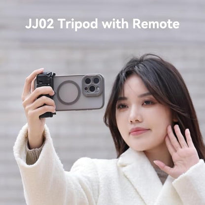 ULANZI JJ02 Selfie Stick Tripod, Portable Pocket Size Phone Tripod Holder - color: Matte
