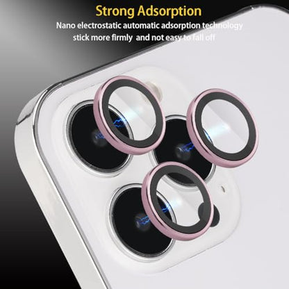 Camera Lens Protector for iPhone 16 Pro/16 Pro Max, Pink - color: Pink