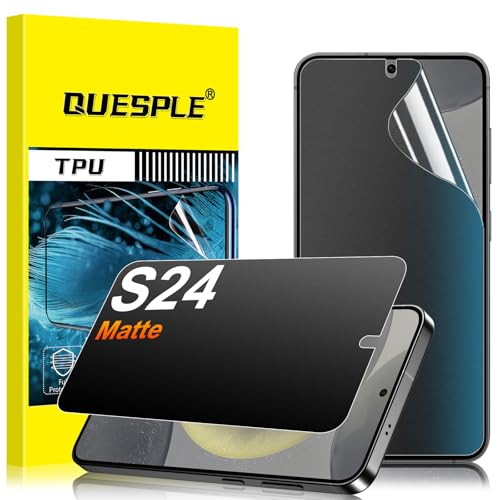 2 Pack for Samsung Galaxy S24 Anti-Glare Matte Privacy Screen Protector 6.2 inch, Smooth and Responsive Touch Flexible EPU Film, [Support Fingerprint Unlock] [Self-Healing] [Not Glass]