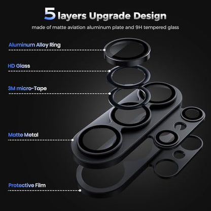 WSKEN for Samsung Galaxy S26 Ultra Camera Lens Protector - Full Coverage - color: Black