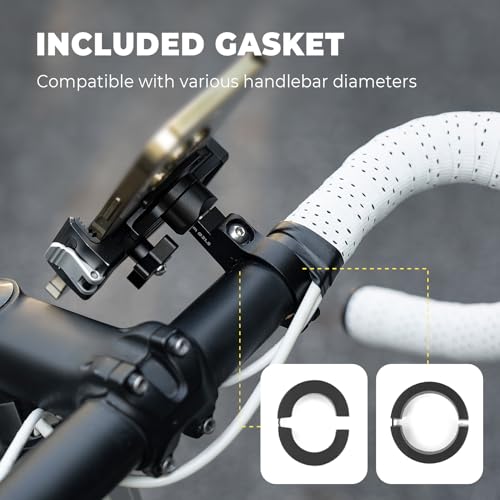 ROCKBROS Bike Phone Mount, Quick Release, 360° for 4.5-7.2 in Phones