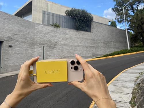 Clutch - Pro USB-C Portable Charger - Compatible with iPhone 15, 16, 17 & Android Devices - Power Bank Magnetic Battery - TSA Travel Approved - USB Rechargeable - Built-in Cable - 5000 mAh - 3.7oz - color: Yellow