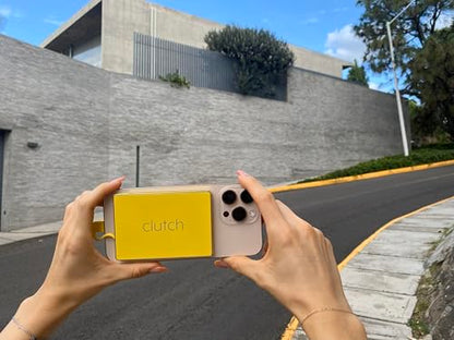 Clutch - Pro USB-C Portable Charger - Compatible with iPhone 15, 16, 17 & Android Devices - Power Bank Magnetic Battery - TSA Travel Approved - USB Rechargeable - Built-in Cable - 5000 mAh - 3.7oz - color: Yellow