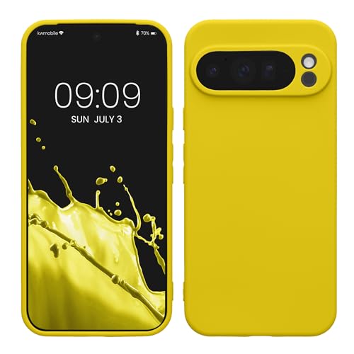 kwmobile Case Compatible with Google Pixel 10 Pro XL Case - Protective Slim TPU Phone Cover - Soft Matte Finish - Radiant Yellow - color: Radiant Yellow, size: Pixel 10 Pro XL