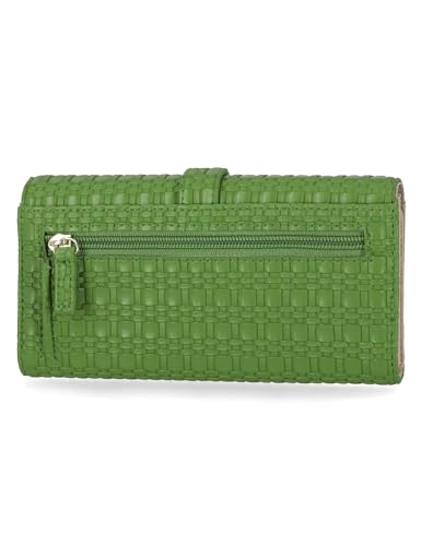 Mundi File Master Womens RFID Blocking Wallet Clutch Organizer With Change Pocket - color: Green, size: One Size