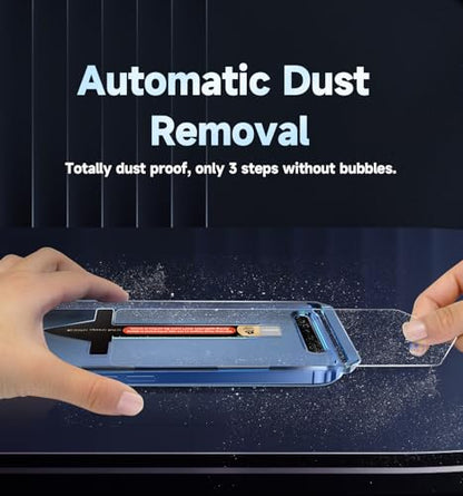 MAGIC JOHN for Samsung Galaxy S25 Plus /S25+ Screen Protector, Easy Install | 2 Pack Tempered Glass, 6.7inch Bubble Free, Auto Dust-Elimination, Fingerprint Unlock, HD Clear - size: S25+ Plus 6.7inch