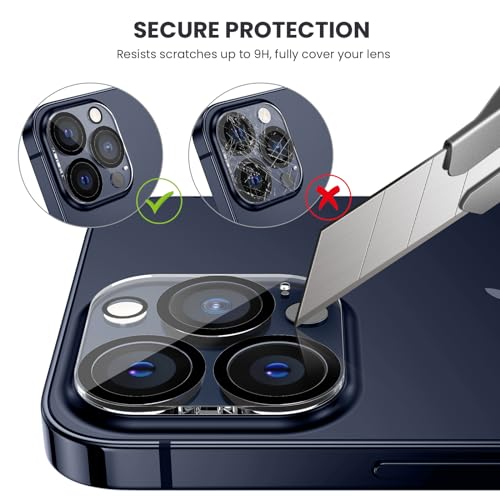 Tensea 3Pcs for iPhone 15 Pro / 15 Pro Max Camera Lens Protector - size: for iPhone 15 Pro/15 Pro Max