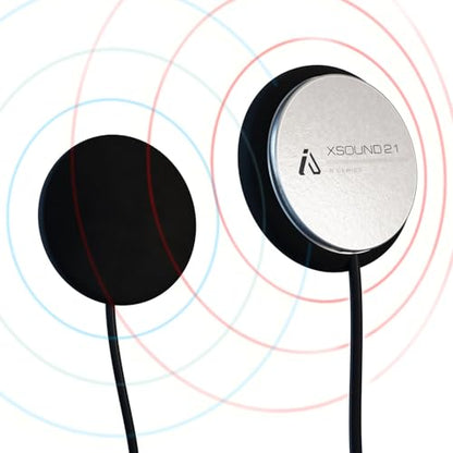 I A S U S XS2.1R Helmet Speaker with Foam Spacers Kit - High Performance Speaker Headphones - 3.5mm Earbud Jack Compatible with Most Helmet Comm Systems - Fits Most Ski, Snowboard & Motorcycle Helmets