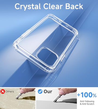 USLAI Case for iPhone 11 Pro, Anti-Yellowing, Crystal Clear Back, Shockproof & Military‑Grade Drop Protection - Transparent - color: Clear, size: iPhone 11 Pro