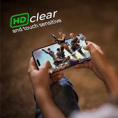 Deppa Pack of 2 for Phone 16 Pro Max (6.9 inches) Screen Protector with Stencil, 9H Shockproof, Full Coverage, Bubble-Free, Easy Installation, Ultra Clear