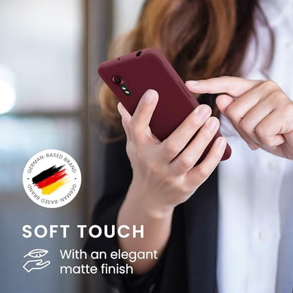 kwmobile Case Compatible with Samsung Galaxy Xcover 5 Case - Soft Slim Protective TPU Silicone Cover - Bordeaux Violet - color: bordeaux violet