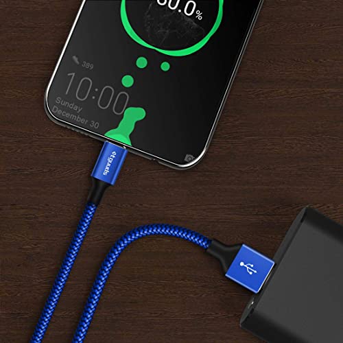 etguuds Long USB to USB C Cable, 12ft USB A to USB C Fast Charger 2-Pack - color: Blue