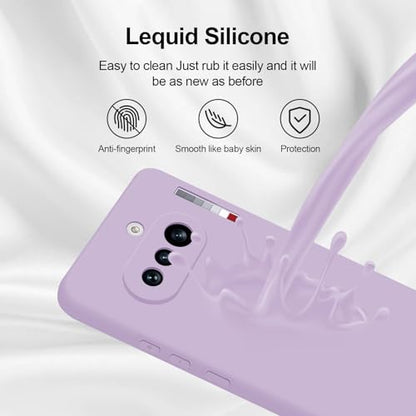 GiiYoon Silicone Case for Nothing Phone 4a, Purple - color: Purple, size: Nothing Phone 4a