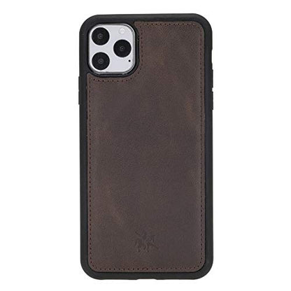 Venito Lucca Leather Case Compatible with iPhone 11 Pro Max (6,5inch) – Extra Secure with Padded Back Cover -Coffee Brown - color: Coffee Brown, size: iPhone 11 Pro Max