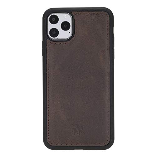 Venito Lucca Leather Case Compatible with iPhone 11 Pro Max (6,5inch) – Extra Secure with Padded Back Cover -Coffee Brown - color: Coffee Brown, size: iPhone 11 Pro Max