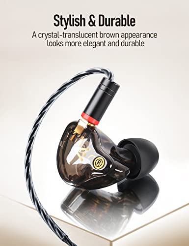 Audiovance Vibes 201 HiFi Wired Earbuds in Ear Monitor Headphones