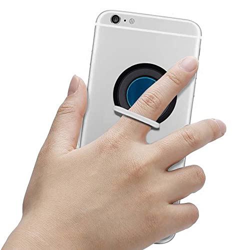 Phone Grip Ring Holder, 360° Rotation Finger Gripper and Kickstand for iPhone & Samsung, Compatible with Cell Phone Magnet and All Magnetic Mounts - Gold