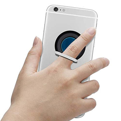 Phone Grip Ring Holder, 360° Rotation Finger Gripper and Kickstand for iPhone & Samsung, Compatible with Cell Phone Magnet and All Magnetic Mounts - Gold
