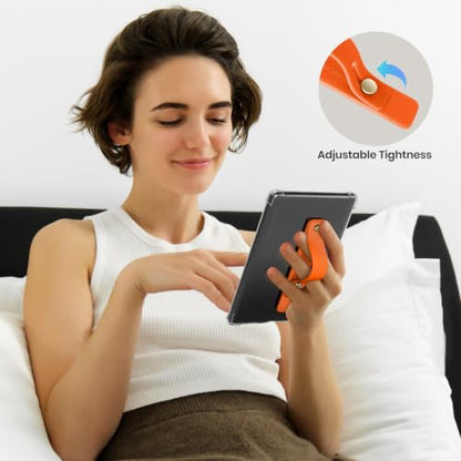 CoBak Hand Strap Holder for Kindle/Tablet - Lightweight TPU - color: Bright Orange