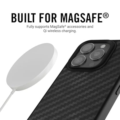 Ridge Case Compatible with iPhone 16 Plus - Compatible with MAGSAFE & Wireless Charging, Aluminum Control Buttons, Dual-Layer Construction, TPU Bumper with Drop Protection (Carbon) - color: Carbon, size: iPhone 16 Plus