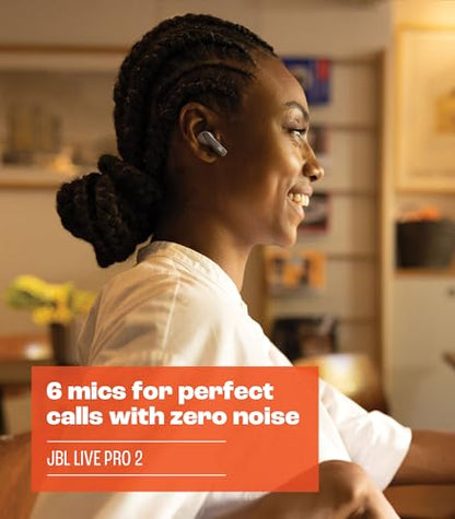 JBL Live Pro 2 TWS - Noise Cancelling Earbuds - Silver - color: Silver