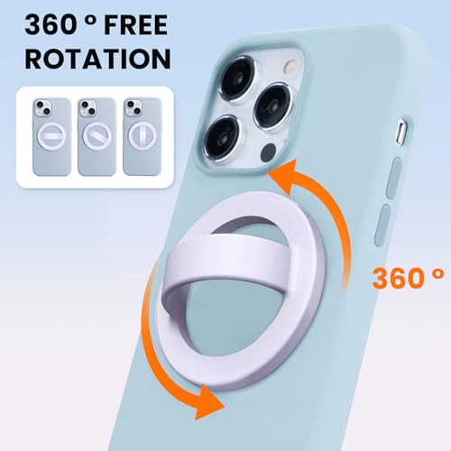 Magnetic Silicone Ring Grip Phone Holder, Loop Grip Phone Holder，Phone Grip - color: Purple