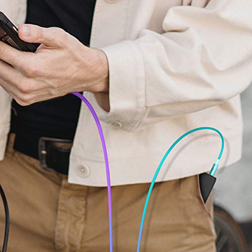 USB C to Lightning Cable, 3.3ft MFi-Certified, Fast Charging, for iPhone 14 Plus 14 14 Pro Max 13 13 Pro iPhone 12, (Multicolor, Colorful)
