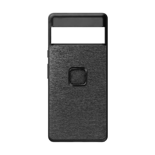 Peak Design Mobile Everyday Fabric Phone Case for Google Pixel 6 Pro, Charcoal, Slim Profile, 6 ft Drop Protection, Weatherproof Fabric Shell, SlimLink Connects to Mobile Mounts & Gear