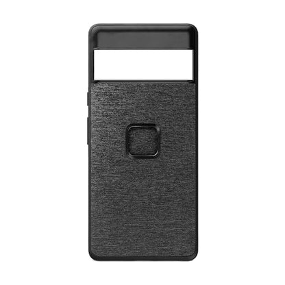 Peak Design Mobile Everyday Fabric Phone Case for Google Pixel 6 Pro, Charcoal, Slim Profile, 6 ft Drop Protection, Weatherproof Fabric Shell, SlimLink Connects to Mobile Mounts & Gear