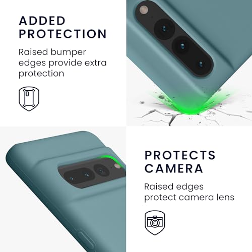 kwmobile Case Compatible with Google Pixel 7 Pro Case - TPU Silicone Phone Cover with Soft Finish - Antique Stone - color: Antique Stone, size: Pixel 7 Pro