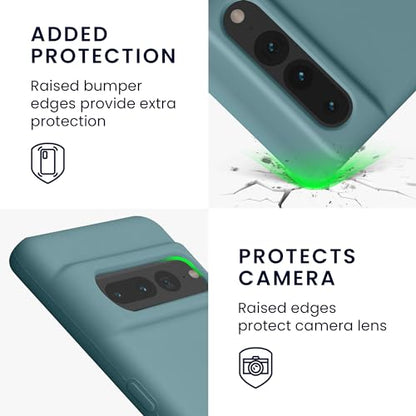 kwmobile Case Compatible with Google Pixel 7 Pro Case - TPU Silicone Phone Cover with Soft Finish - Antique Stone - color: Antique Stone, size: Pixel 7 Pro