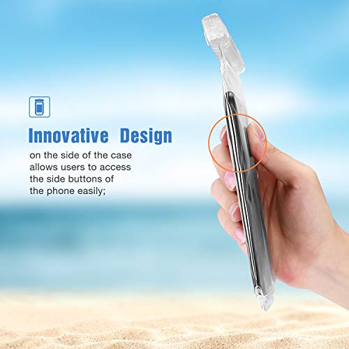 ProCase 2 Pack Waterproof Phone Pouch, Underwater Phone Case Up to 7", Dry Bag for iPhone 17 Air 16 15 14 13 Pro Plus Max, Galaxy S24 S23 S22 Ultra Pixel, Beach Essentials -Clear - color: Clear
