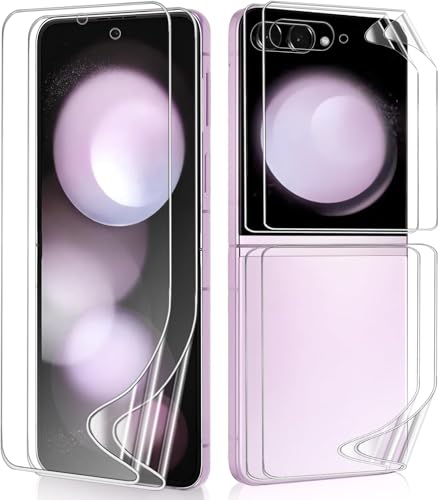 2 Sets HD Clear TPU Screen Protector for Samsung Galaxy Z Flip 5 6.7" - size: Samsung Galaxy Z Flip 5