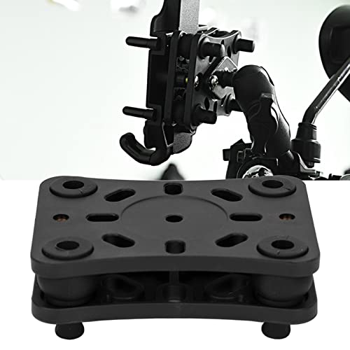 Motorcycle Mobile Phone Holder Shock Absorber, Bike Phone Bracket with Silicone Shock Absorbing Columns, Anti - Vibration Phone Mount for Motorbike, Universal Phone Holder with Wre