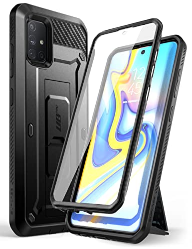 SUPCASE for Samsung Galaxy A71 5G Case with Built-in Kickstand, Black | Built-in Screen Protector, Belt Clip, Full-Body, Military-Grade Protection, Not for A71 5G UW Verizon, Unicorn Beetle Pro - size: Galaxy A71 5G