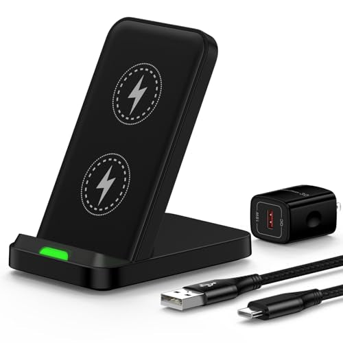 Wireless Phone Charger Android Stand for Android Samsung S26 Ultra/S26+/S26 - color: Black