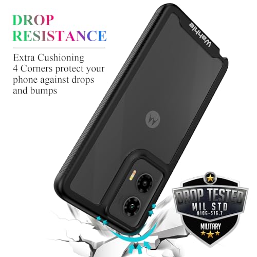 Compatible with Moto G Stylus 5G 2024 Case, Built in Screen Protector Full Body Shockproof Slim Fit Bumper Protective Phone Cover for Motorola G Stylus 5G 2024 Men Women-Black/Clear - size: Moto G Stylus 5G 2024 Case