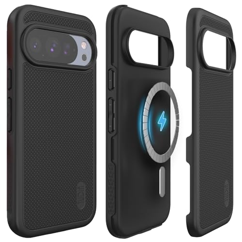 TUDIA for Google Pixel 10 / Pixel 10 Pro Case 2025, MergeGrip [Compatible with Magsafe & Pixelsnap] Cases – [Military Grade Drop Tested] Dual Layer Slim Shockproof Heavy Duty Protection - Black - color: Black, size: Pixelsnap 10 / 10 Pro