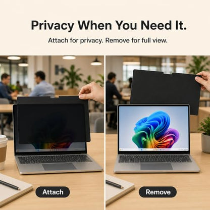 Adeway Magnetic Privacy Screen for Surface Laptop 7/8 13.8" - size: Laptop 13.8"