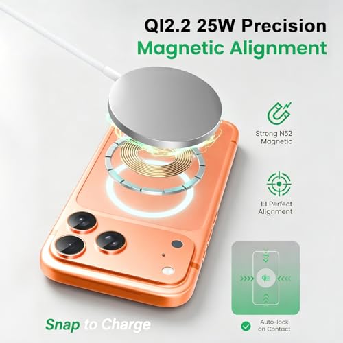 [Apple MFi Certified] Magnetic Wireless Charger for iPhone Duo 18 17 16 15